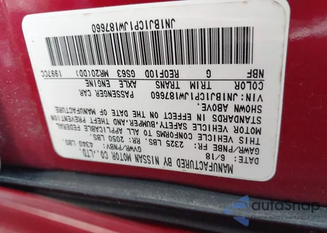 2018 Nissan Rogue Sport S z USA, uszkodzony, nr VIN JN1BJ1CP1JW187660